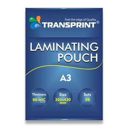 Picture of TRANSPRINT LAMINATING POUCH A3 80-MIC