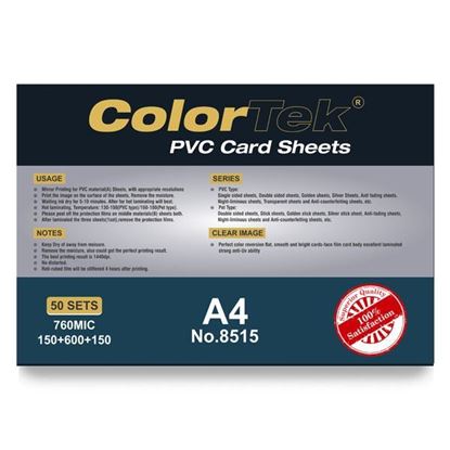 Picture of COLORTEK PVC CARDS SHEETS